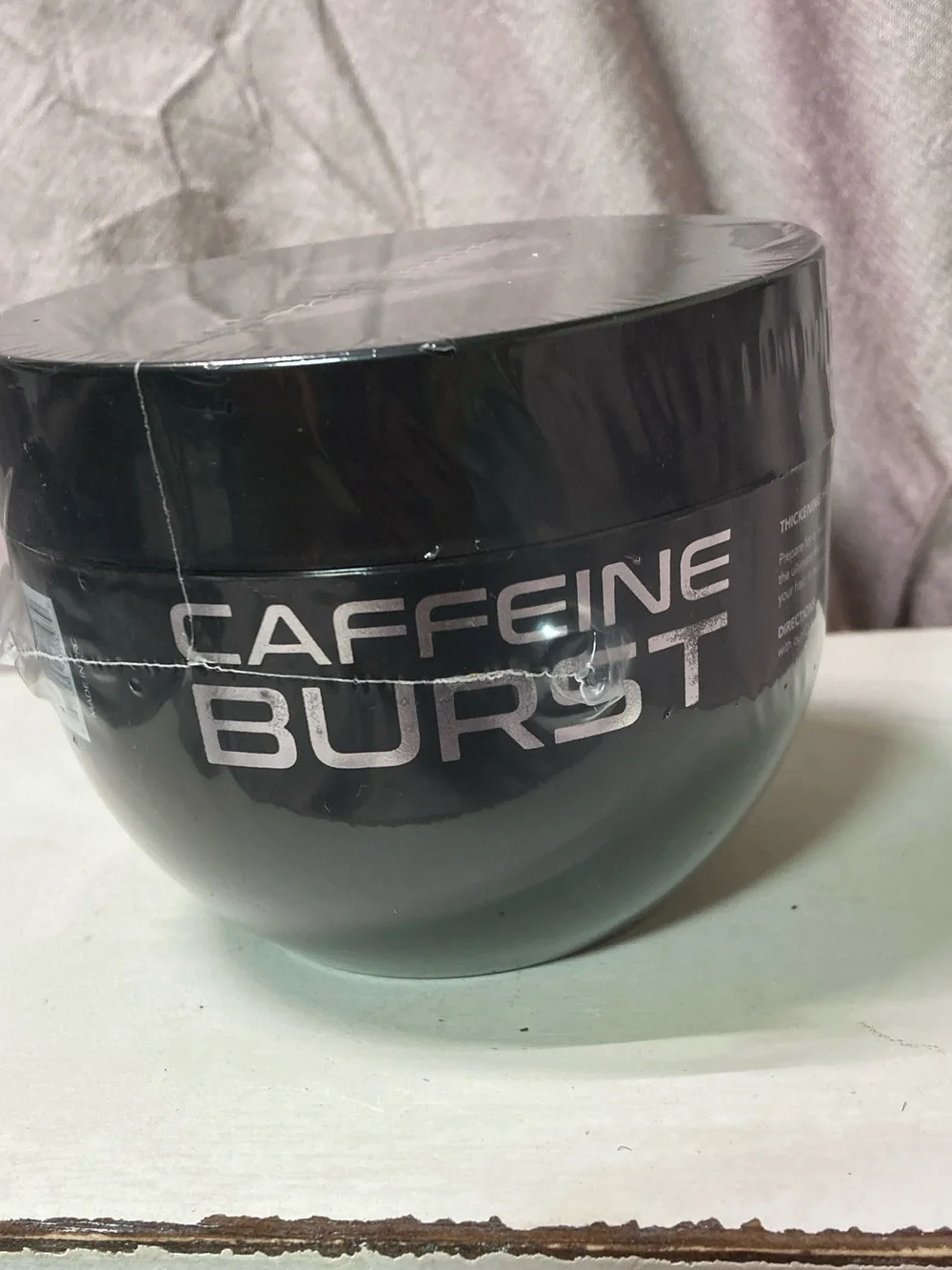 Straight Ahead Caffeine Burst Thickening Hair Mask – Keratin & Biotin – New/Seal
